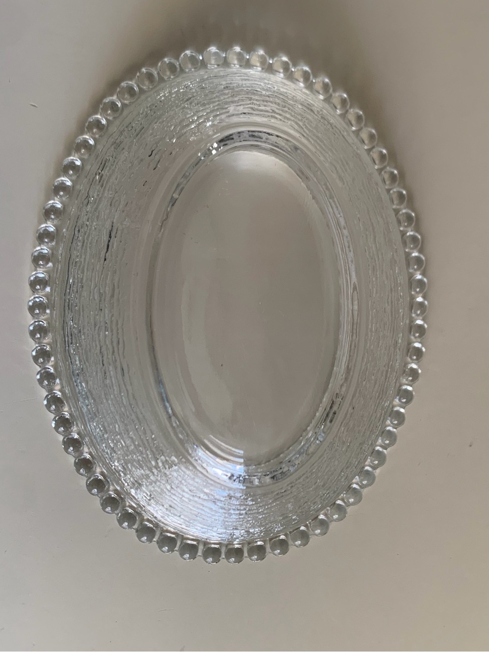 Vintage Indiana Glass Hen on Nest Clear Crystal Beaded Covered Dish - Picture 13 of 15